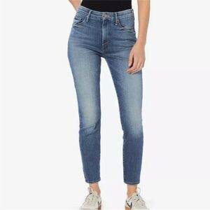 MOTHER High Waisted Looker Ankle, Hop On Hop Off Size 28